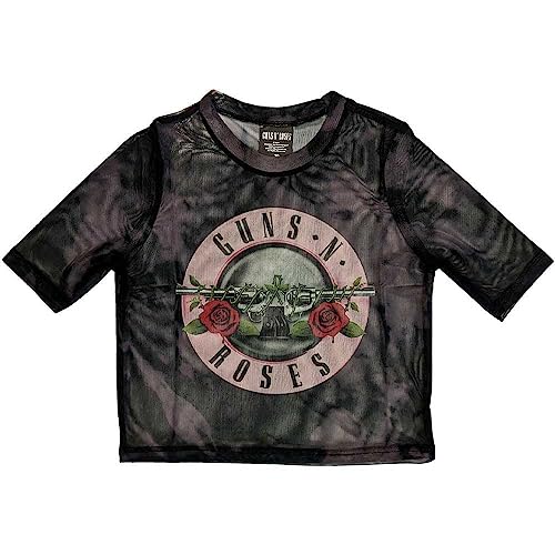 T-shirt Guns N' Roses crop top en mesh pour vos concerts et festivals rock