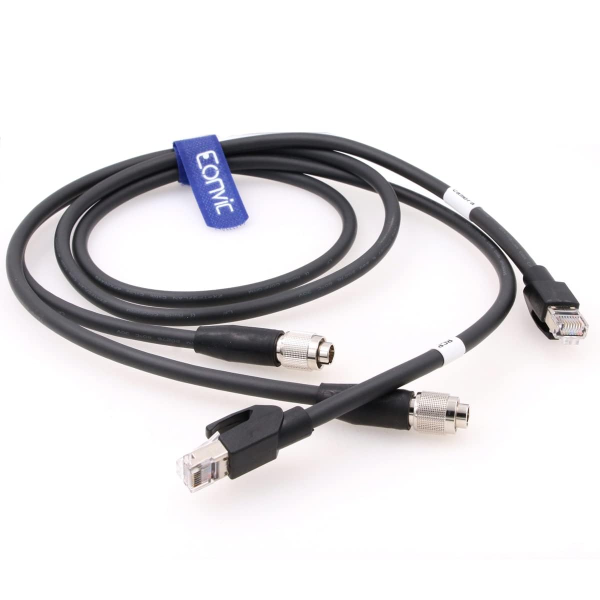 Hirose - Confezione da 2 connettori originali a 8 pin a cavo RJ45, controllo remoto della camma, nessuna perdita di segnale e cavo di rete ad alta velocità per Sony CCU, BVP e HDC Series
