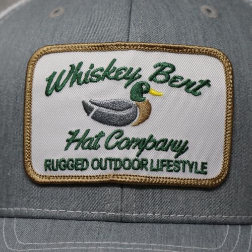 Image of WHISKEY BENT HAT CO. Green Head Adjustable Snapback Outdoor Lifestyle Duck Hat