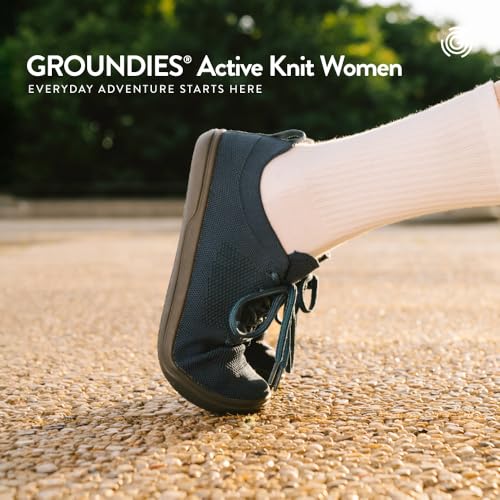 GROUNDIES Active Knit Barefoot Shoes for Women - Sports Sneakers for Women with Wide Toe Box, Microfiber Lining, and Zero Drop Non Slip Outsole3