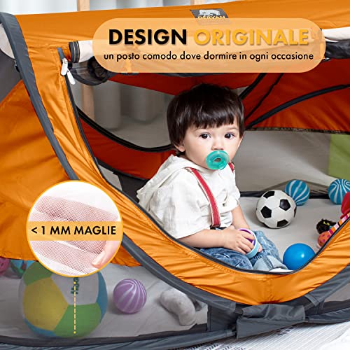 Deryan Culla da viaggio per bambini con materasso