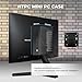Mini ITX HTPC Case,SFF Small Form Factor Mini-Tower PC Case 0.6mm SPCC Computer Chassis Vented Panels Support Mini-ITX Motherboard(170x170mm) with USB-C Audio for Desktop PC Wall-Mounted