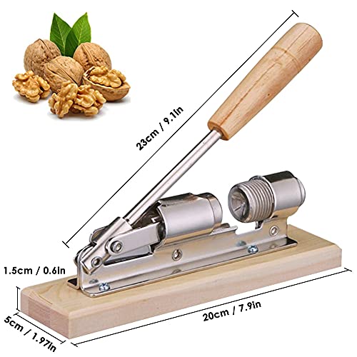 Schiaccianoci, Noce Pinze, Noce Cracker, Schiaccianoci in Metallo, Schiaccianoci con Impugnatura Antiscivolo Manico, Nut Sheller Tool per noce, pecan, mandorle, pistacchi, Nutcracker Tool for Nuts - immagine 3