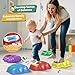 Palotix Light Up Stepping Stone for Kids: Sensory Motor Skill Toys for Active Toddler Obstacle Course Play - 5 Packs Durable Outdoor & Indoor Balance Toy - Great Gift for Boys Girls Ages 3 4 5 6 7