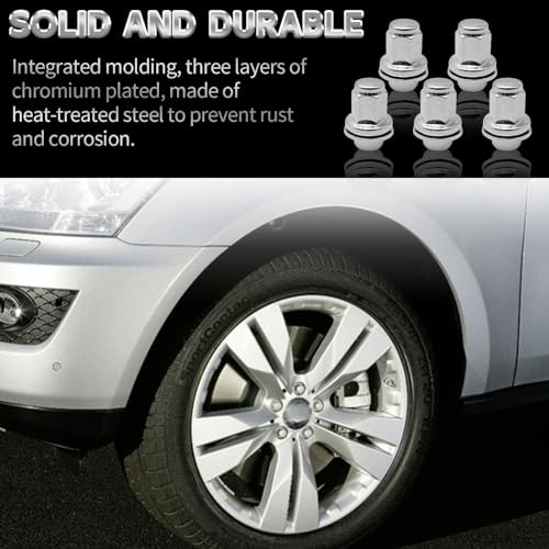 Image of 5PCS M14-1.50 Wheel Nut Replacement Front and Rear 9-1000371, 9094201103, 90942-01103, 90942A1001, 611-277, 611-2771, 6112771, 910003 Compatible with Toyota Tundra 2007-2021 (Pack of 2)