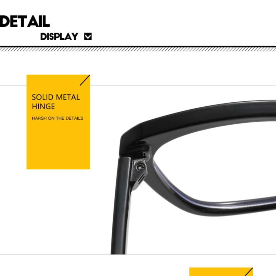 Montura de gafas de sol de moda para mujer, estilo ojo de gato, transparente.