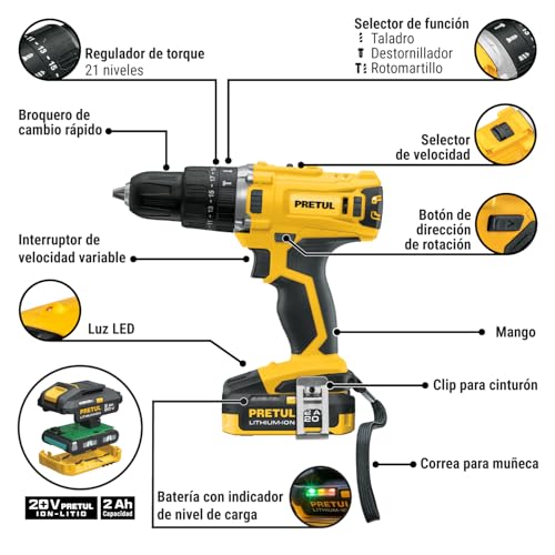 Rotomartillo Pretul 1/2 23 Imagen adicional
