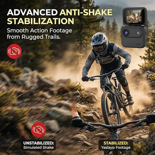 EAOEIHD Action Camera 4K with Flip Screen miniatura 3