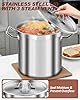Large Stock Pot with Lid - 40 Quart Stainless Steel Cookware, 10 Gallon Heavy Duty Soup Pot, Big Pots for Cooking, Compatible Induction & Oven #1
