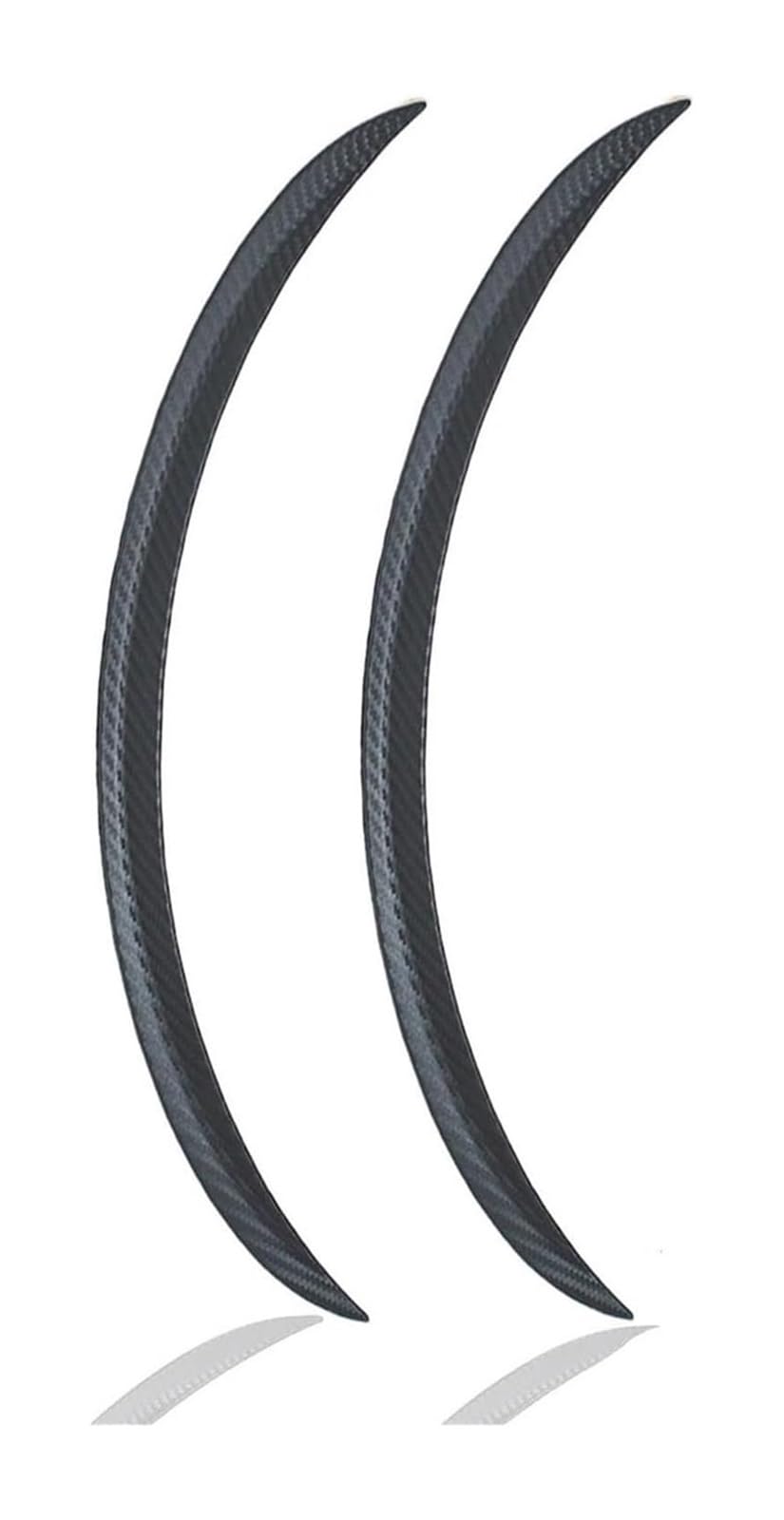 Guardabarros universales de coche con tiras adhesivas de fibra de carbono flexibles 5