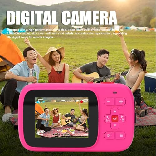 Cámara digital Cuifati 72MP, 2.5K HD, pantalla IPS, portátil miniatura 2