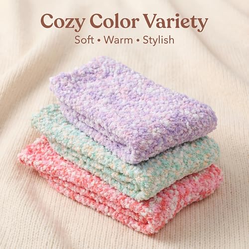 Image of Tipi Toe Womens Fuzzy Crew Socks with Anti Slip Grips Warm Cozy Fluffy Winter Slipper Socks Non Skid Home Socks for Women