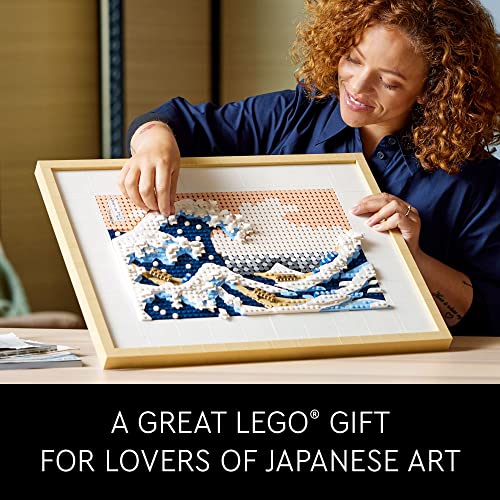 LEGO Art Hokusai - The Great Wave 31208: DIY Japanese Wall Art Kit for Adults