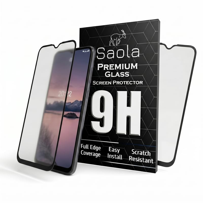 Image of Saola D+ Matte Tempered Glass With 18H Hardness For Nokia G21 (PACK OF 1) with Free Installation Kit. Full screen Coverage. Free Replacement If Received Damaged - 6.5 inch