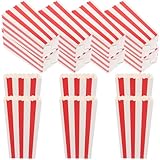 ROMISBABA 24個入り使い捨てポップコーンボックス フライドポテト用サービングボックス 紙製パーティースナック容器 映画鑑賞や誕生日パーテ