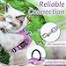rabbitgoo Cat Harness and Leash for Walking, Escape Proof Soft Adjustable Vest Harnesses for Cats, Easy Control Breathable Reflective Strips Jacket, Pink & Purple, XS
