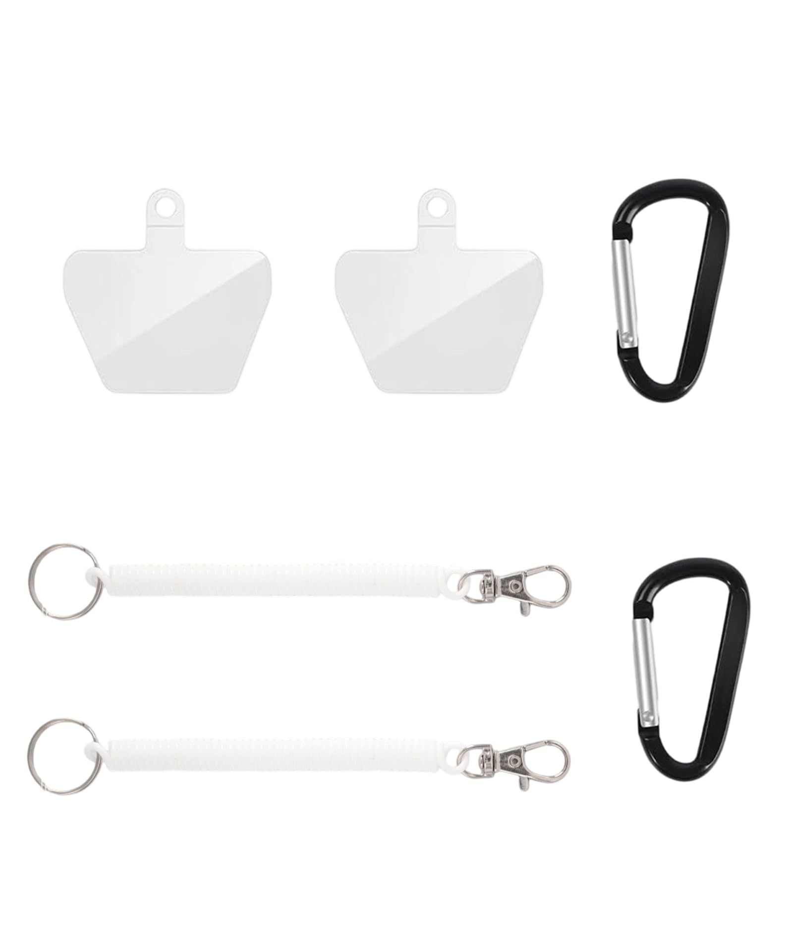 bharatbazaar 6Pcs Phone Lanyard Set, Lanyard for Mobile Phone with Stretchy Straps and Carabiner, Anti-Drop Phone Safety Strap for Outdoor Activities Like Skiing, Hiking, Cycling, Traveling-picture-18