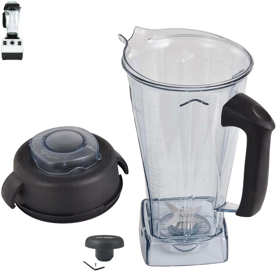 for Blenders 64Oz Container, replace 5000 5200 6300 6500 7500 Pro 200 500 750 vm0101 vm0102 E310 320 etc, compatible with Classic/Explorian/Professional/Propel Series Pitcher Jar Cup