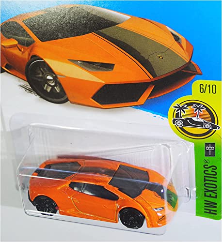 Hot Wheels Lamborghini Huracán LP610-4 1:64 naranja miniatura 2