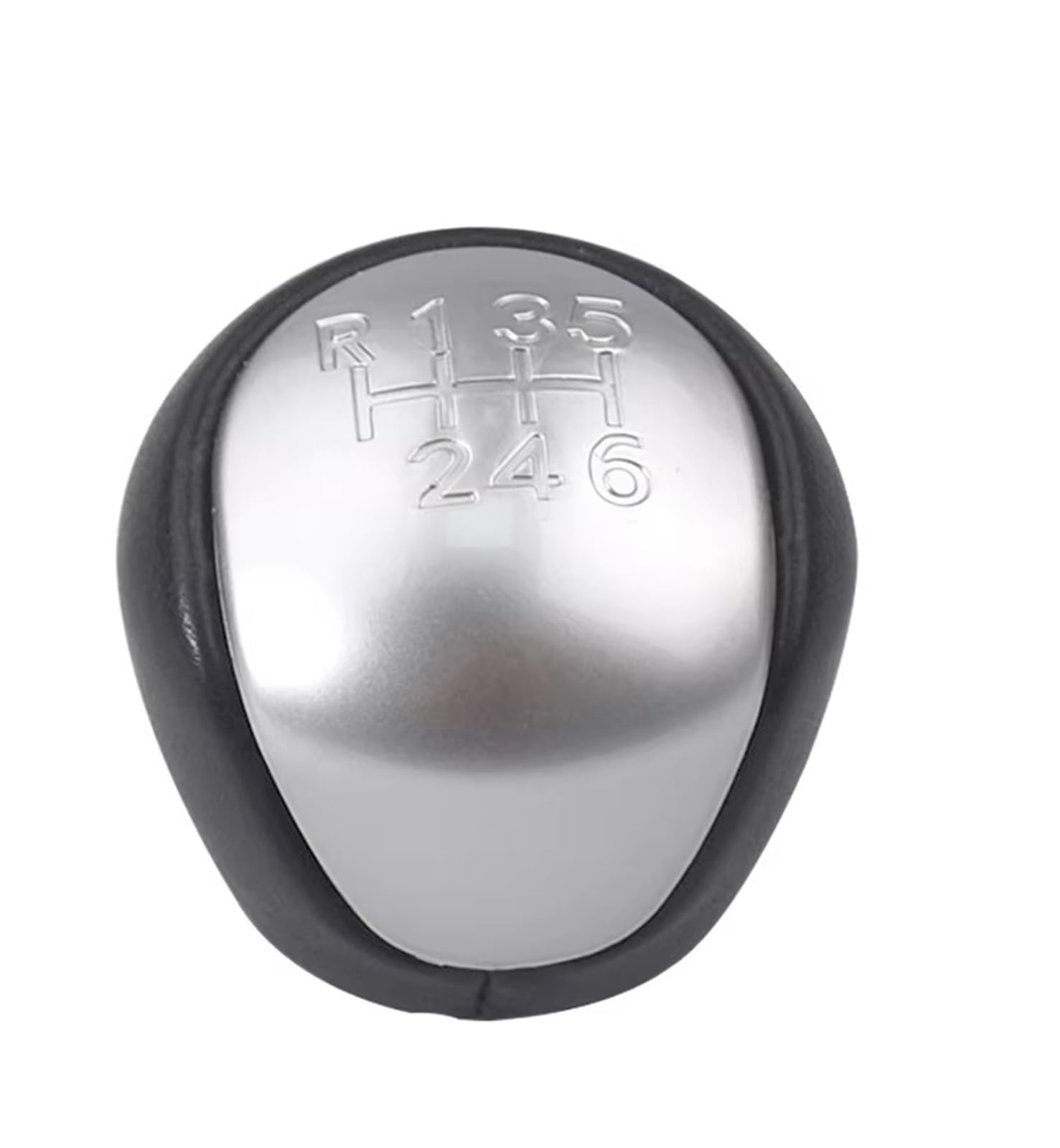 Ppxbfd 6 Speed-Silver Shift Gear Lever Knob For Hyundai For Elantra I30 2008-2012 5 6 Speed Manual Mt Gear Shift Knob Shifter Lever Handball Car Shift Gear Knob Handle(6 Speed-Silver)