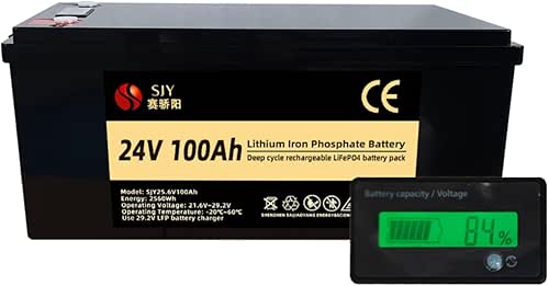 Lifepo4 24 V 100 Ah Deep Cycle Mini Battery for