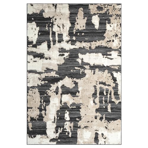 Tapete decorativo Abani 6' x 9' gris miniatura 3