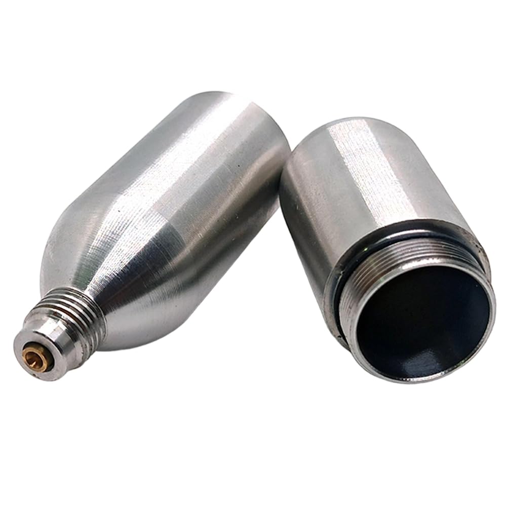 Jnchdghwa Silver Carbonated Brewing Soda Firefighting Stainless Steel Reused Bottle Refillable Co2 For Air Tools 12G