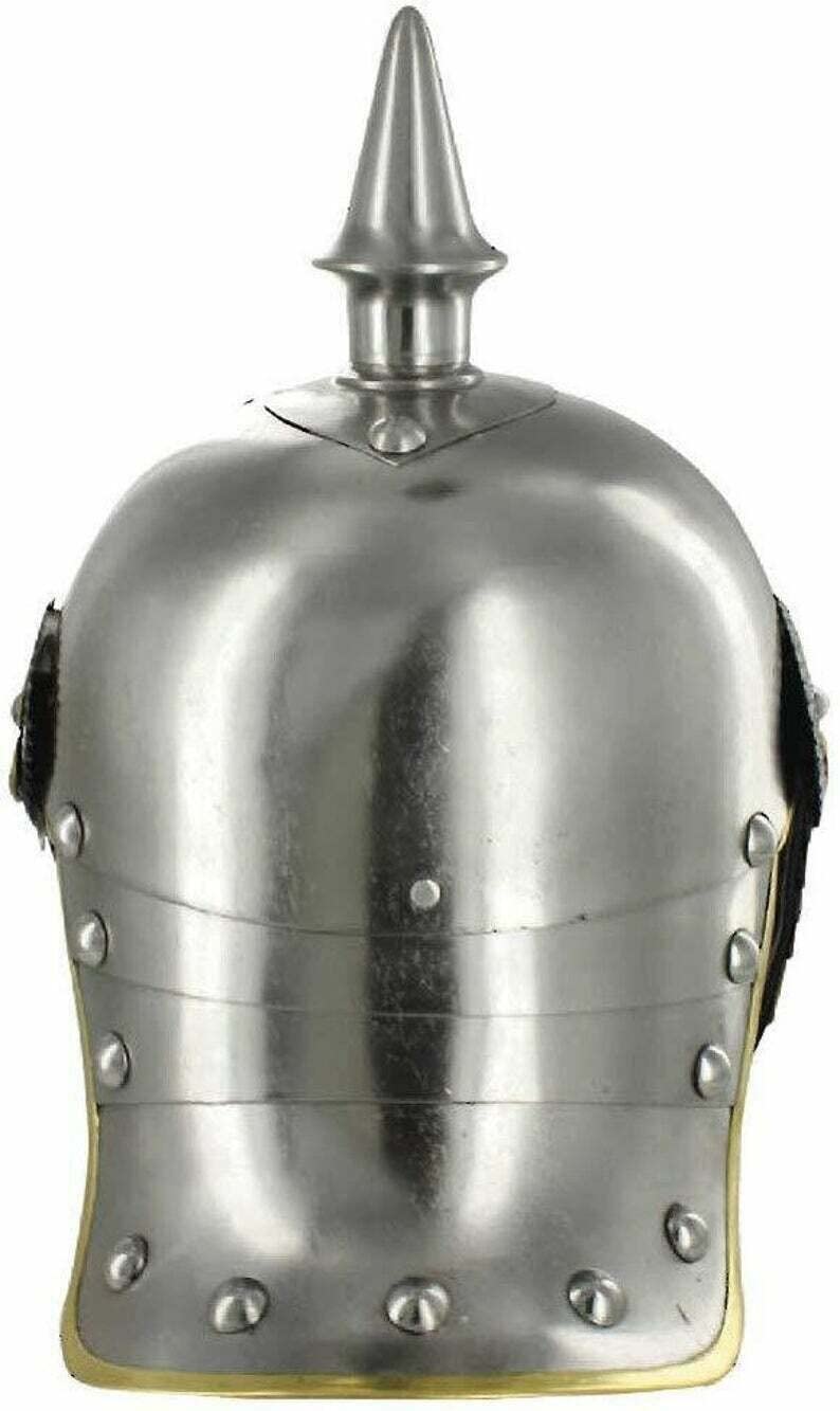Elmo tedesco Pickelhaube Casco prussiano WW1 Casco lungo Spike