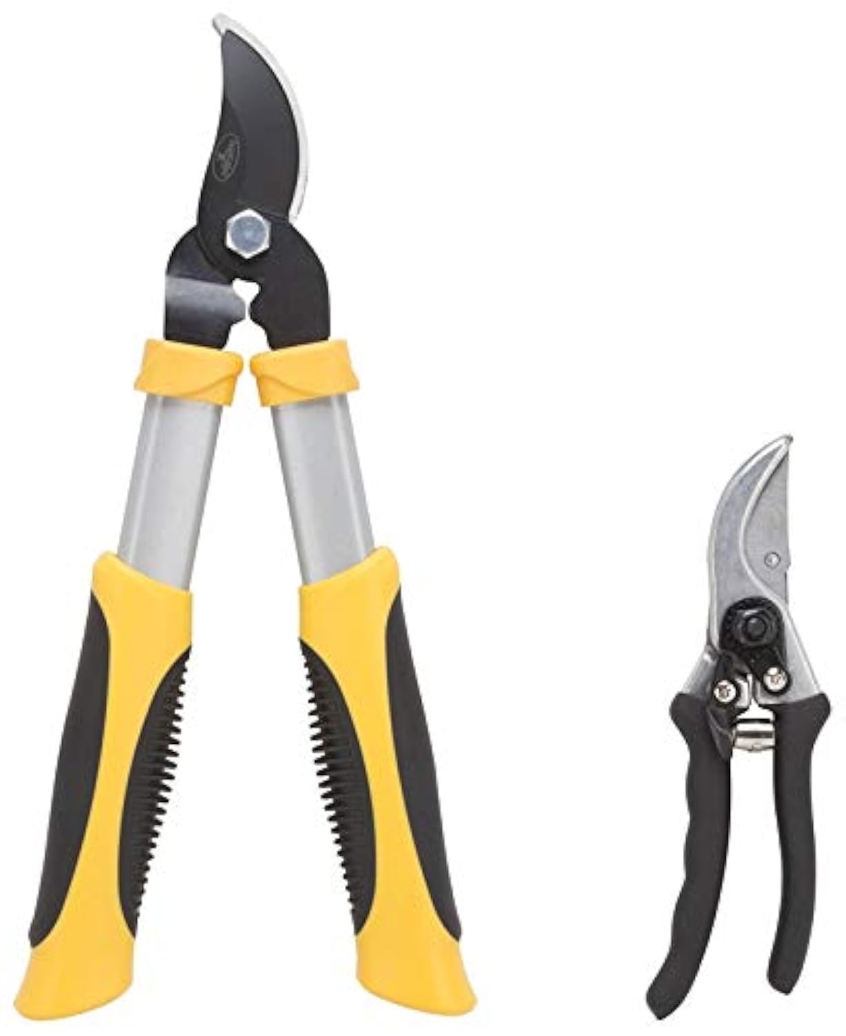Edward Tools Lopper and Pruner Set - Heavy Duty Heat Treated Carbon Steel Blades - 1 1/2" Lopper Diameter Cut