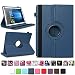 Produktbild Odys Thor 10 plus 3G Robuste Universal Tablet Schutzhülle aus Kunstleder Hülle Tasche Standfunktion 360° Drehbar in verschiedenen Farben und Motiven Cover Case , Farben:Blau