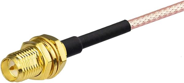 Bingfu Cavo SMA Prolunga Antenna WiFi 30 cm 2 Pacchi Adattatore da RP SMA Maschio ad Angolo Retto a RP SMA Femmina RG316 per Scheda di Rete Wireless Mini PCIE Router WiFi Telecamera IP Sicurezza