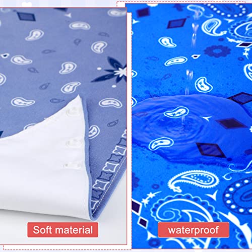 Jiuguva 8 Pack Adults Drool Bandana Bibs Paisley Large Soft Neutral Bibs Absorbent Bandana Set for Special Needs Men Women Elderly 8 Colors3