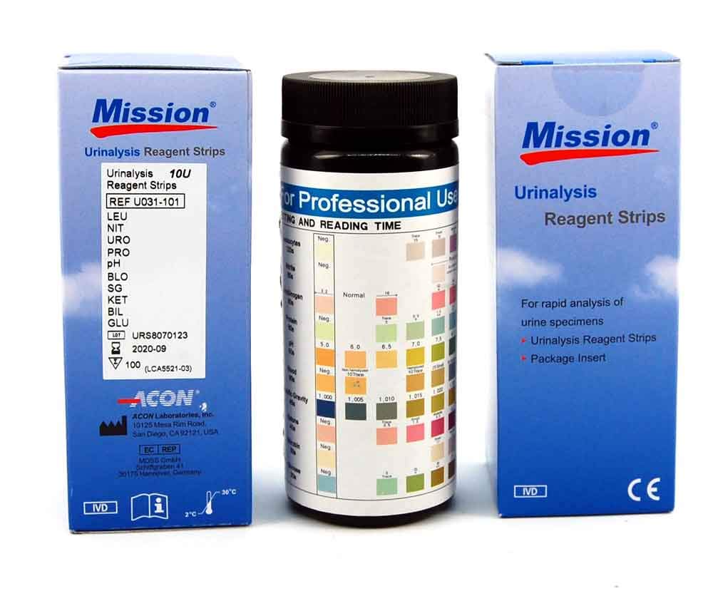 1 x 100 x 10 Pad Urine Testing Strips Dip & Read Instant results
