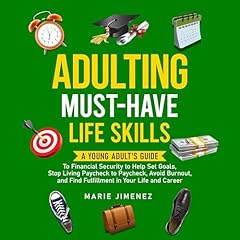 Adulting Audiolibro Por Marie Jimenez arte de portada