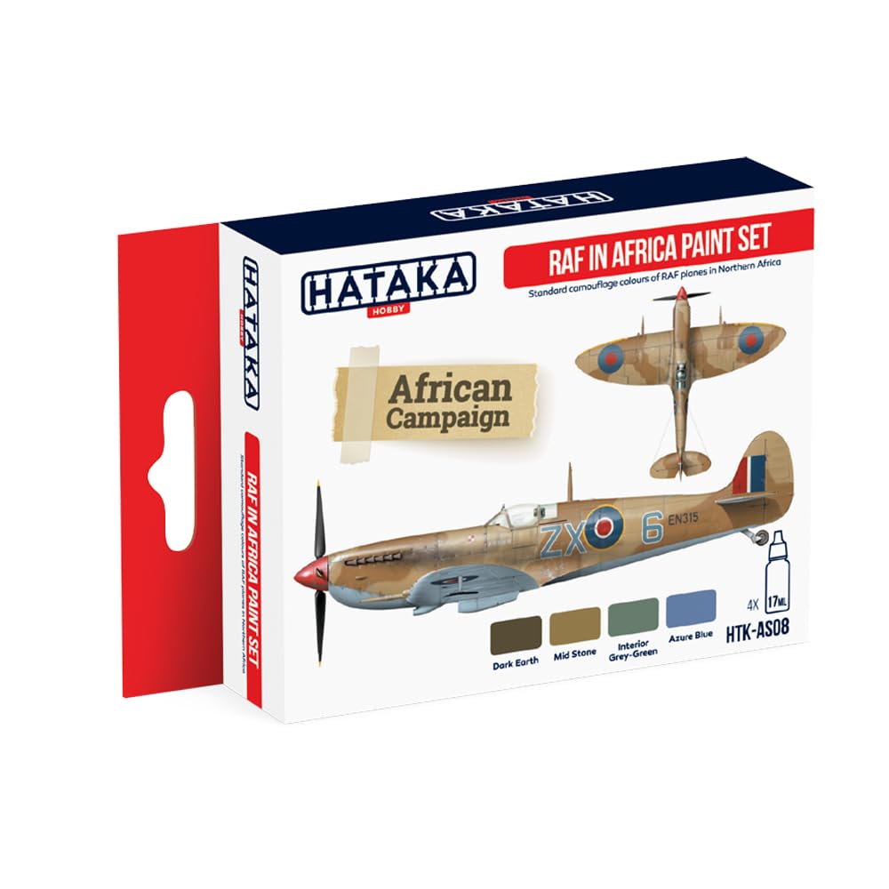 Hataka Hobby Hataka Raf In Africa Acrylic Paint Set # As08