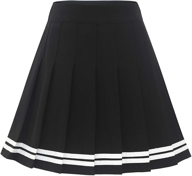 Dressystar damska spódniczka plisowana, rozciągliwa, solidna spódnica mini, tenisowa