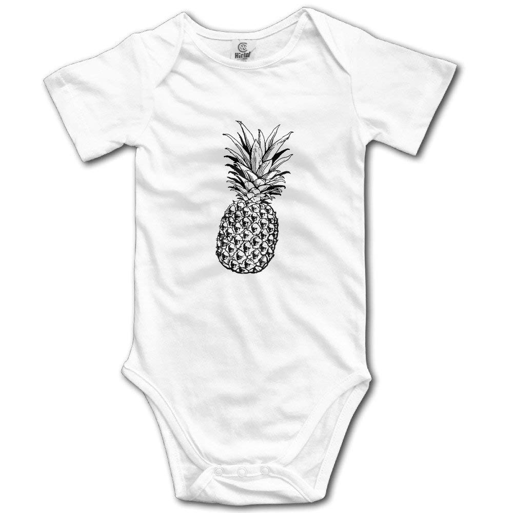 dsfsa Baby Bodysuit Skull Pineapple Kids Boys Girls Baby Bodysuit Baby Onesie Newborn Clothes