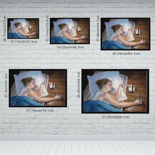 Impression sur toile « The Little Lamp » avec cadre à suspendre robuste