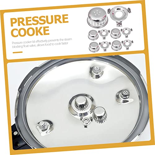 Kit de 10 tapas y soportes de bloqueo para ollas a presión, piezas de repuesto para cocción segura y rápida, compatible con ollas a presión miniatura 6