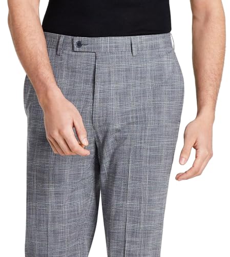 Calvin Klein Mens Slim Fit Mid Rise Dress Pants Gray 36/324