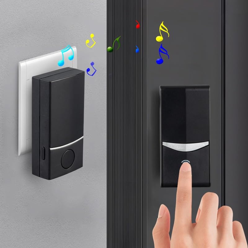 Sonnette intelligente étanche et télécommande d'appel pour la maison