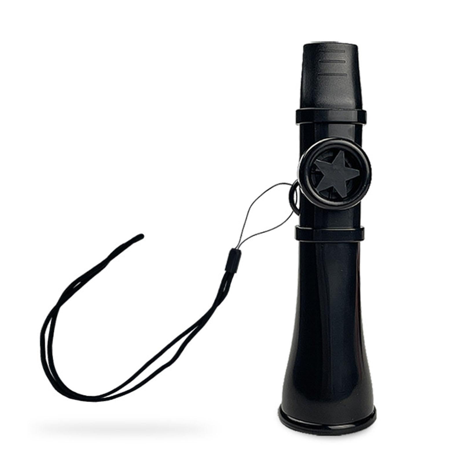 MagiDeal Kazoo Instruments de Musique, Kazoo Flûte Grand Son Kazoo Facile à Transporter, Flûte Légère Kazoos Instrument de Musique Mini Kazoo Ukulele Adultes Guitar, Noir