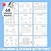 Bluey Jumbo Coloring and Activity Pad, 60 Pages of Activities and Coloring Sheets, Includes 10 Crayons and 2 Sticker Sheets, Fun Bluey Toys, Coloring Books for Kids Ages 4-8, Toddler Travel Toys