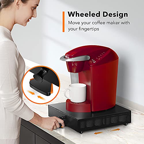 Sicheer K Cup Organization Storage Drawer Maker K Cup Holder Sliding Tray Pull Out Coffee Pod Organizer Rolling Stand Countertop Rack Dolce Gusto Capsules Compatible With Keurig Accessories #TOP6