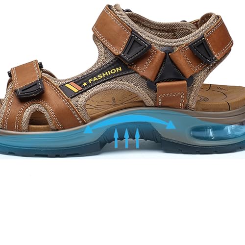 Mens Athletic Sandals Open Toe Hiking Outdoor Non-slip Sandals Air Cushion Sport Casual Beach Sandals3