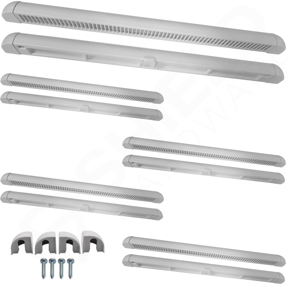 5 x Window Trickle Vents - Reduces Condensation, Damp & Steam - Complete Replacement Kit for uPVC, Wood & Aluminium White 300mm Pack of 5 โ image 1