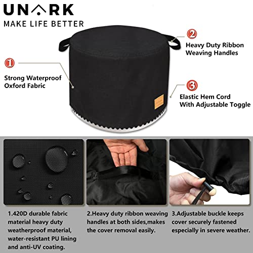 Fire Pit Cover For Solo Stove Cover Yukon 27 Inch ,Solo Stove Bonfire Cover Yukon Solo Stove Cover,Solo Yukon Cover,Heavy Waterproof Protective Solo Stove Accessories,Solo Stove Yukon Cover (Black) #TOP4