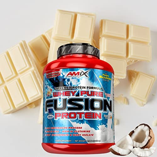 AMIX-Proteina-Whey-Pure-Fusion-23-Kg-Concentrado-de-Suero-Ultra-Filtrado-Isolada-con-Splenda-Contiene-L-glutamina-Proteinas-para-Aumentar-Masa-Muscular-Sabor-Coco-Chocolate