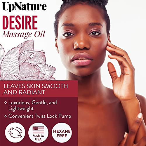 Desire Massage Oil, 8Oz- Aromatic Aromatherapy Massage Oil For Massage Therapy With Sweet Almond, Grapeseed & Jojoba Oil, Full Body Massage Oil, Stress Relief, Muscle Massage For Women & Men #TOP2