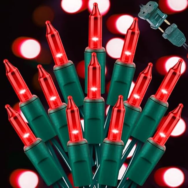 Orange Halloween Light, 100 Count 20FT String Light,120V UL Certified Orange String Lights, Plug in Brown Wire Fall Lights Waterproof for Spooky Thanksgiving Party Decor